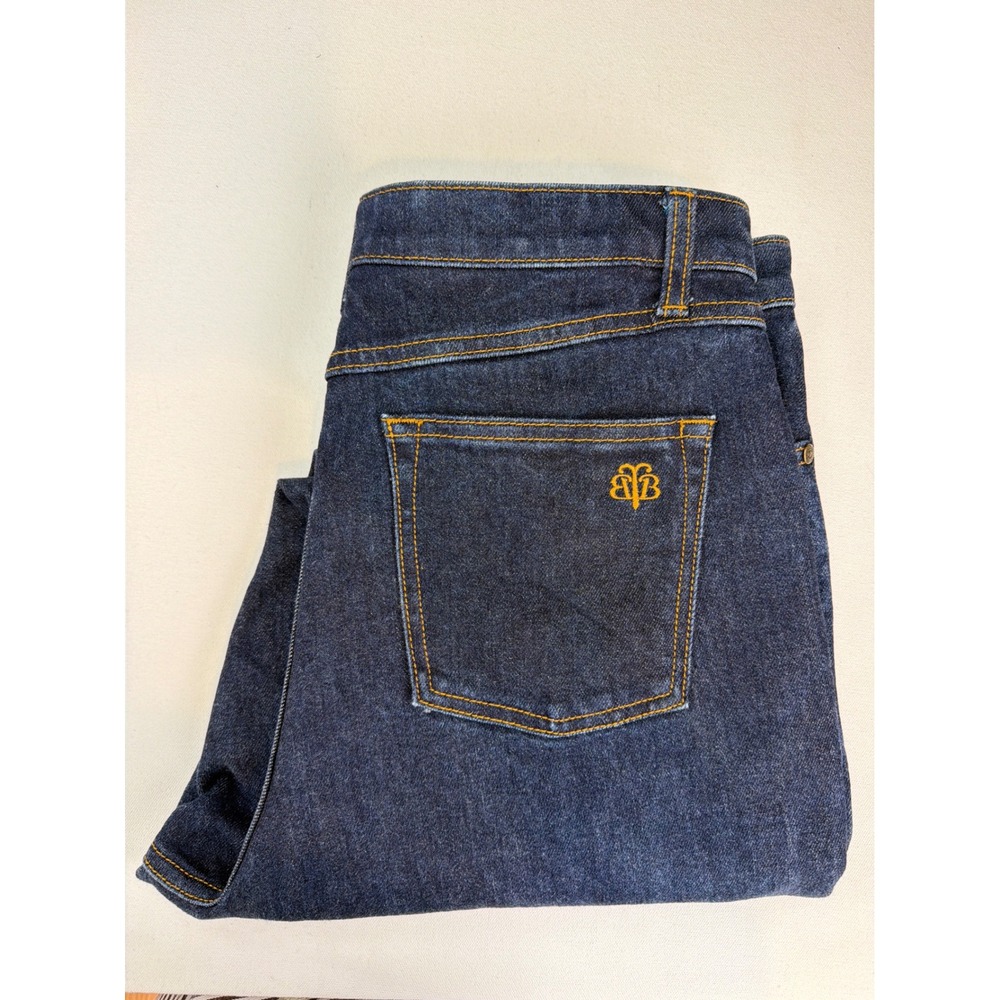 Brooks Brothers Straight Leg Jeans 14 Dark Wash High Rise Preppy Classic